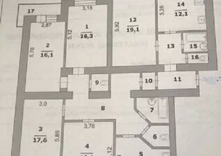 Продаётся 5-комнатная квартира, 154 м²