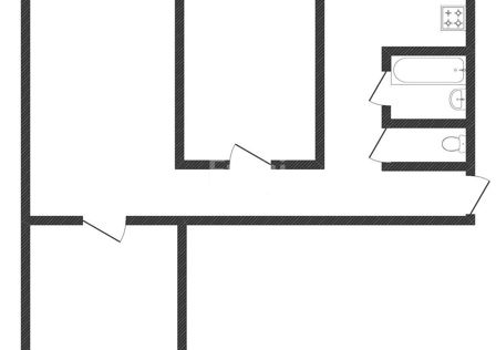 Продаётся 3-комнатная квартира, 60 м²